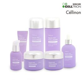 Celtrion Cellinon Face Fit Collagen Special Skincare Set( Toner, Serum, Ampoule, Emulsion, Eye Cream, Elasticity Cream, and Night Cream).Radiant Elasticity Care, Double Collagen - Made in Korea