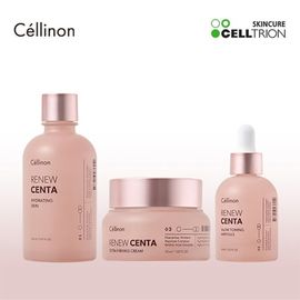 Celltrion Cellinon RenewCENTA Photoelastic Skin Care 3-piece Set (Skin, Ampoule, Cream), Placenta Protein Skin Care, Wrinkles and Skin Texture Care, Peptide, Amino Acid, Collagen, Hyaluronic Acid - Made in KOREA