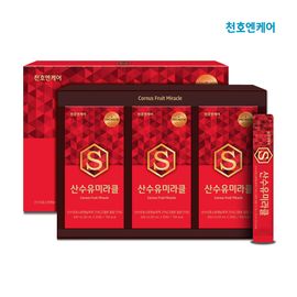 [ChunhoNCare] Miracle Cornus Extract (20ml x 60 sticks)_A daily vitality-boosting stick packed with Korean Cornus fruit and 13 herbal energy ingredients_Made in Korea