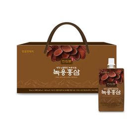 [ChunhoNcare] Deer Antlers & 100% 6 Years Korean Red Ginseng Extract Liquid Juice (Gold) 80ml x 30packs _ Made in Korea