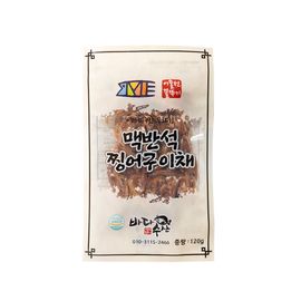 [BADASUSAN] Elvan stone Grilled buttery squid 120g _low-salt processing, chewy texture_Made in Korea