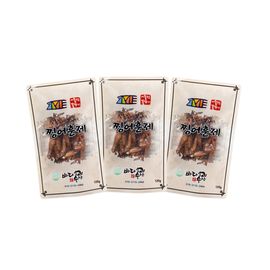 [BADASUSAN] Smoked Squid 120g 3ea_low-salt processing, chewy texture_Made in Korea
