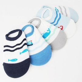 [Gienmall] Toddler Child No Show Socks 5sets-Boy, girl, Mesh, Low Cut, Non-Slip, Foot Odor-Preventing, Anti-Static-Made in Korea