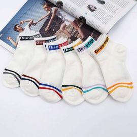 [Gienmall] Toddler Child Socks 6sets Ankle socks-Boys and Girls Simple Basic Baby Socks-Made in Korea