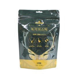 [IF-ANIMAL] Antler In Stick Dog Health Snack 130g [2px 5 Total 10 Sticks] Russian Deer Antler, Duck Tenderloin, High-Protein, High-Calcium, Low-Salt Pollack, No Artificial Additives - Made in Korea