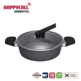 [HappyCall] Monobl IH Stew Pot 24cm with Glass Lid, Non-Stick,  PFOA and PFOS Free - Made in Korea