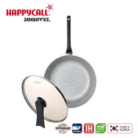 [HappyCall] Monobl IH Frying Pan 2 Types B Set_28W+28C,  Thick Noble PTFE Coating Non-Stick - Made in Korea