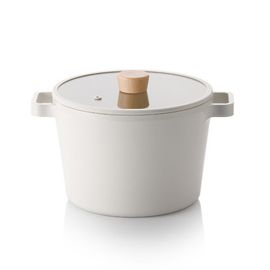 [NEOFLAM] FIKA Pasta Pot Dual hand(with a Glass Lid)-Full Induction ceramic-Made in Korea