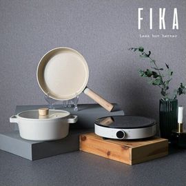 [NEOFLAM] FIKA Stockpot set(22cm Stockpot, 24cm frying pan, Induction)-Full Induction ceramic-Made in Korea
