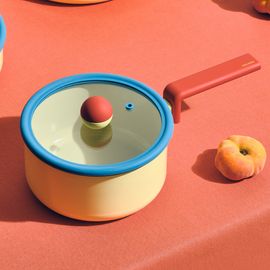 [NEOFLAM] Aluminum Cookware Danish 18cm Sauce Pan-Full Induction ceramic-Made in Korea