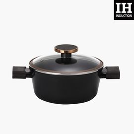 [NEOFLAM] Noblesse Cookware Stock Pot 20cm-Full Induction, Ceramic, XTREMA P5 Primer Coating, Porcelain-Made in Korea