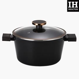 [NEOFLAM] Noblesse Cookware Stew Stock Pot 24cm-Full Induction, Ceramic, XTREMA P5 Primer Coating, Porcelain-Made in Korea