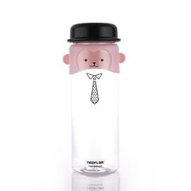 [NEOFLAM] Monkey Character Tritan Water Bottle 500ml-Slim Water Bottle, BPA Free-Made in Korea