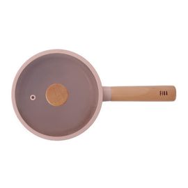 [Neoflam] FIKA OBJET Mini Peach 18cm Saucepan _ Stylish and Eco-Friendly Premium Cookware  _Made in Korea