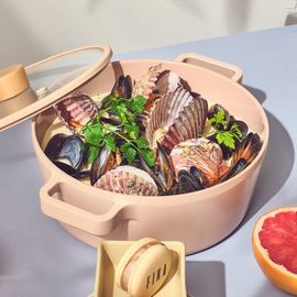 [Neoflam] FIKA OBJET Mini Peach 22cm Stockpot _ Stylish and Eco-Friendly Premium Cookware  _Made in Korea