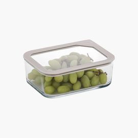 [NEOFLAM] FIKA ONE Glass Modular Airtight Container  Rectangular 1300ml – A Practical and Eco-Friendly Kitchen Essential