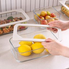 [NEOFLAM] FIKA ONE Glass Modular Airtight Container  Rectangular 1300ml – A Practical and Eco-Friendly Kitchen Essential