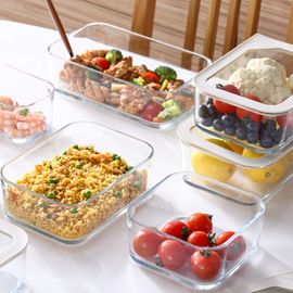 [NEOFLAM] FIKA ONE Glass Modular Airtight Container Rectangular 1,600ml – A Practical and Eco-Friendly Kitchen Essential