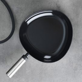 NEOFLAM FIKA APEX Black IH Induction Frying Pan 24cm _  Unique Asymmetric Design & PFAS-FREE Premium Ceramic Coating _ Made in Korea 