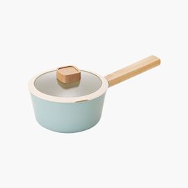 NEOFLAM Reverie IH Saucepan 18cm – Mint Ceramic-Coated Healthy Cookware _ Made in Korea