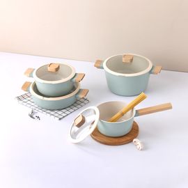 NEOFLAM Reverie IH Cookware 4-Piece Set (18cm Saucepan, 20cm Casserole, 24cm Casserole, 24cm Shallow Casserole) _ Made in Korea