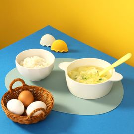 NEOFLAM EggBomb IH Steamed Egg “Bomb” Edition Set (Includes Silicone Grip & Multi-Use Spoon) 