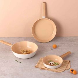 NEOFLAM Breeze IH Ceramic Frypan 3-Piece Set – Durable Forged Nonstick IH Pans with Safe Ceramic Coating (20cm, 28cm, 28cm Deep Pan) _ Made in Korea