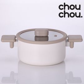 NEOFLAM Chouchou IH Full Induction Casserole Pot 20cm _ Premium Ceramic Cookware with Cute Design & Full Induction Performance _Made in Korea