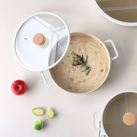 NEOFLAM  FIKA IH 26cm Casserole Pot – Scandinavian-Inspired Emotional Design & Healthy Ceramic Cookware _ Made in Korea