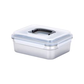 NEOFLAM Q-Stainless 304 Kimchi Storage Container – Airtight Rectangular 4L