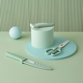 NEOFLAM Bebe Ceramic Baby Food Prep Set (3-Piece) – A Premium Set Designed for Safety, Hygiene & Convenience