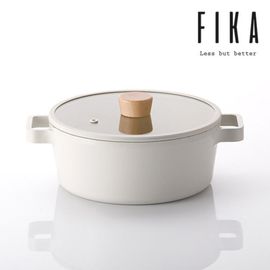 NEOFLAM Fika 22cm Casserole Pot _ Swedish-Inspired Design & Healthy Ceramic Cookware _ Made in Korea