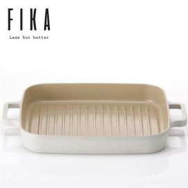 NEOFLAM FIKA 28cm Square Grill Pan _ Swedish-Inspired Design & Healthy Ceramic Cookware _ Made in Korea