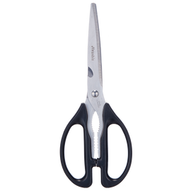 [HWASHIN] Multi-Purpose Scissors K-710, 230mm, Stainless Steel, Anti-slip, ABS Handle, Bottle Opener, Nutcracker, Garlic Cusher, Office, Tailoring, Handicraft - Made In Korea