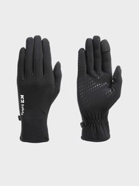 K2 Safety Aero Slim Thermal Gloves for Men & Women - Lightweight, Touchscreen & Non-Slip (Black)