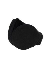 K2 Safety Winter Earmuffs - Micro Polar Fleece, Adjustable Fit (Black)