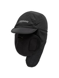 K2 Safety Winter Trapper Hat - Earmuffs, Removable Mask & Moisture-Wicking (Black)