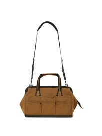 K2 Safety 20-Pocket Tool Bag - Collapsible, Metal Frame & Shoulder Strap (Brown)