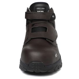 K2 Safety K2-111B (Brown) – Wide Toe Cap Lightweight Safety Shoes with EVA Cushion & Slip-Resistant Outsole