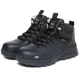 K2 Safety K2-114N (Navy) – Wide Toe Cap Safety Shoes with Side Zipper and Slip-Resistant Outsole