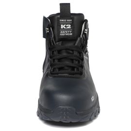 K2 Safety K2-114N (Navy) – Wide Toe Cap Safety Shoes with Side Zipper and Slip-Resistant Outsole
