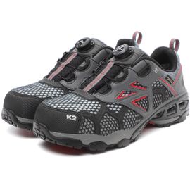 [K2-Safety] K2-59 Safety Shoes, Waterproof Gore-Tex, Synthetic Leather + Mesh, Pyron Midsole, rRubber Outsole, Excellent Breathability Resilience, BOA Dial Strap Adjustment