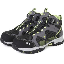 [K2-Safety] K2-62 Ankle Safety Shoes, Synthetic Leather + Mesh, Pylon Midsole, Rubber Outsole, EX-GRIP, Excellent breathability, BOA Dial Strap Adjustment