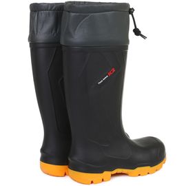 K2 Safety ASB-004-1 (Black) – Calf-Length Oil-Resistant Yording Safety Boots with Drawstring Closure & Lightweight Composite Toe