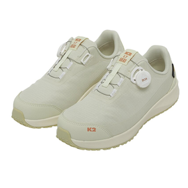 K2 Safety Women's Ultra-Lightweight Work Shoes LT-121LB (Light Beige) – BOA Fit System, Cordura Mesh, Composite Toe, Anti-Slip