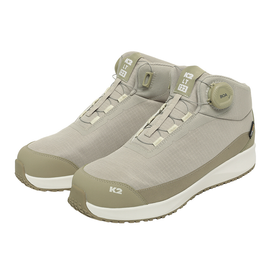 K2 Safety Ultra-Lightweight Work Shoes LT-122BE (Beige) – BOA Fit System, Cordura Mesh, Composite Toe, Anti-Slip