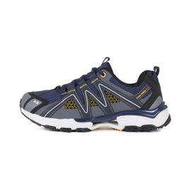 K2 Safety Air Mesh Lava (Navy) – Breathable, Lightweight Walking Safety Shoes with Phylon Cushioning