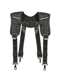 K2 Safety KBT-S01 (Black) Tool Belt X-Bander with Adjustable Chest Strap – Free Size