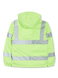 K2 Safety High-Visibility Down Jacket - Duck Down, Reflective, Polar Fleece Lining (Lemon) 21JK-F168R