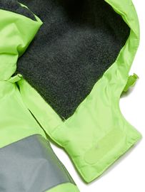 K2 Safety High-Visibility Down Jacket - Duck Down, Reflective, Polar Fleece Lining (Lemon) 21JK-F168R